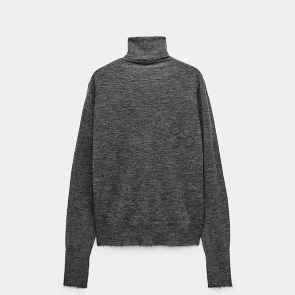 Zara Sweaters - ZARA Women’s Turtleneck Sweater Gray Size S Alpaca Wool Blend NWT